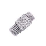 PONTE VECCHIO Pontevekio Diamond 0.50CT 15 Ladies K18 White Gold Ring / Ring A-Rank Used Silgrin