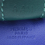 Hermes Hermes Rodeo PM马型蓝电电/石灰/孔雀石雕刻（2017年左右）UNISEX Ano Miro Charm A等级使用Silgrin