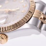 ROLEX Rolex Datejust 10P Diamond 69173G Ladies YG/SS Watch Automatic Silver Computer Dial A Rank Used Ginzo