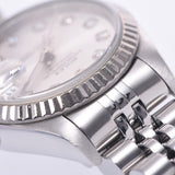 ROLEX Rolex Datejust 10P Diamond 69174G Women's WG/SS Watch Automatic Winding Silver Dial A Rank Used Ginzo