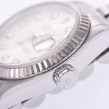 ROLEX Rolex Datejust 10P Diamond 69174G Women's WG/SS Watch Automatic Winding Silver Dial A Rank Used Ginzo