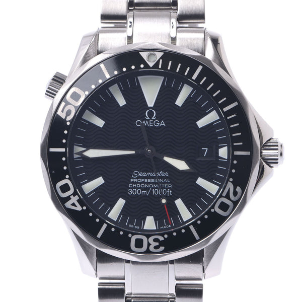 Omega Omega Seamaster Professional 2254.50 Men SS Watch Automatic Wound Black Table A-Rank Used Sinkjo