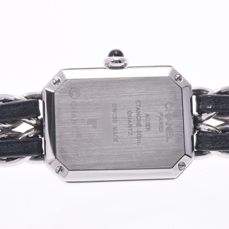 CHANEL シャネル プルミエール サイズM H0451 レディース SS/革 腕時計 クオーツ 黒文字盤 Aランク 中古 銀蔵