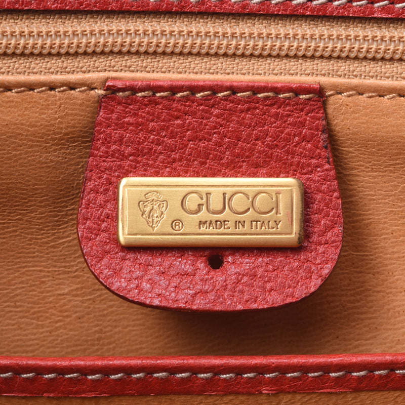 GUCCI グッチ バンブー 2WAYバッグ 赤 レディース ピグスキン/バンブー ハンドバッグ Aランク 中古 銀蔵