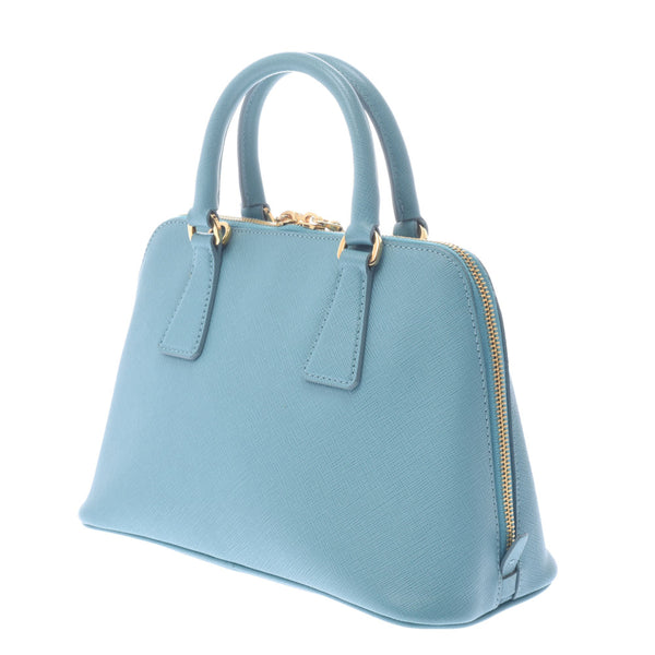 PRADA Prada 2way Bag Anise BL0838 Ladies Safiano Handbag A-Rank Used Silgrin