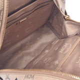 [Financial sales] MCM MCM Backpack Stood Beige Unisex Leather Rucks Day Pack B Rank Used Silgrin