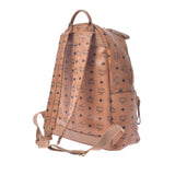 【Financial sales】 MCM MCM Backpack Studs Camel Unisex Leather Rucks Day Pack AB Rank Used Silgrin