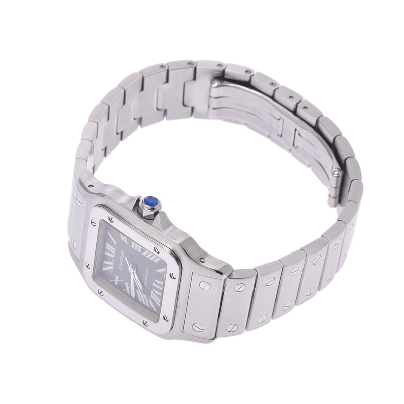 Cartier Cartier Santosugalbe LM Asian Limited W20067D6 Boys SS Watch Automatic Wound Gray Table A-Rank Used Sinkjo