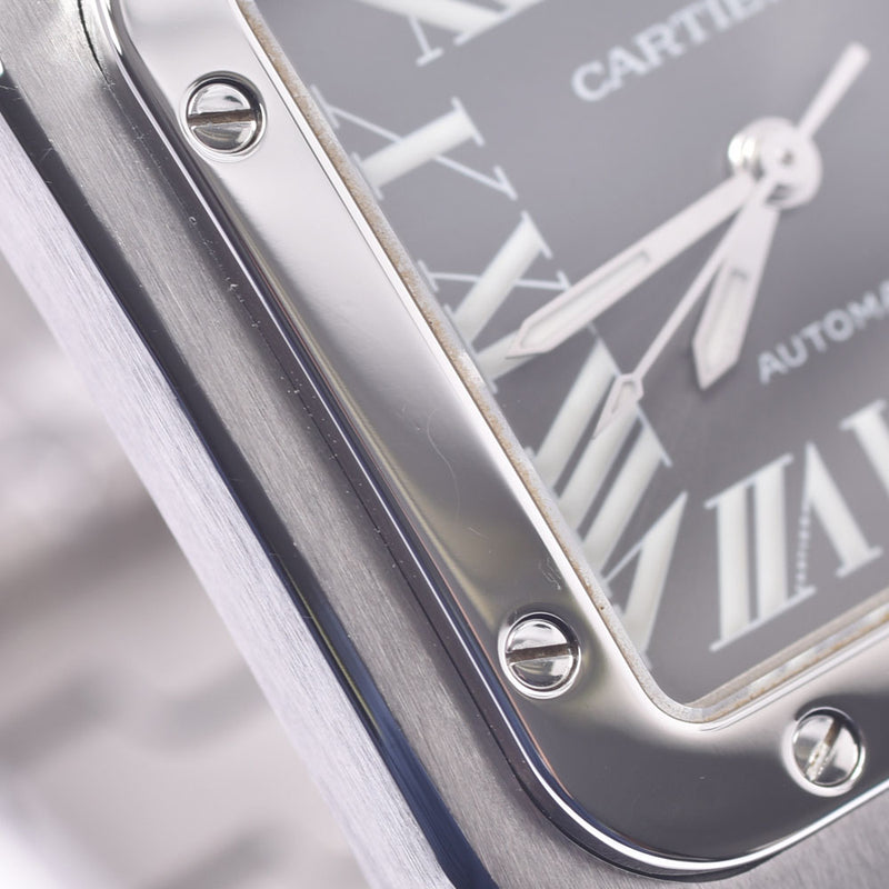 Cartier Cartier Santosugalbe LM Asian Limited W20067D6 Boys SS Watch Automatic Wound Gray Table A-Rank Used Sinkjo