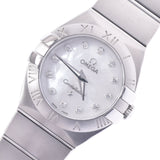 Omega Omega Constellation brush 12p diamond 123.10.24.60.55.001 Ladies SS Watch quartz shell