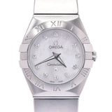 Omega Omega Constellation brush 12p diamond 123.10.24.60.55.001 Ladies SS Watch quartz shell