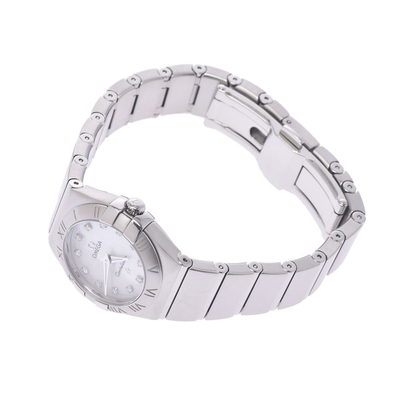 Omega Omega Constellation brush 12p diamond 123.10.24.60.55.001 Ladies SS Watch quartz shell