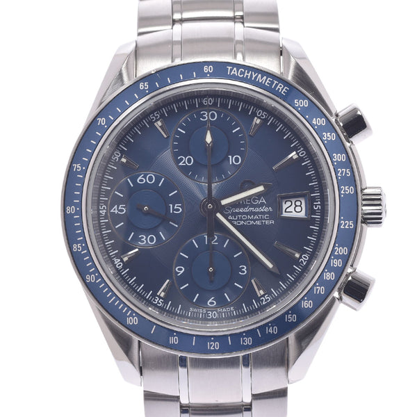 OMEGA Omega Speed ​​Master Date 3212.80 Men SS Watch Automatic Roll Blue Character A-Rank Used Silgrin