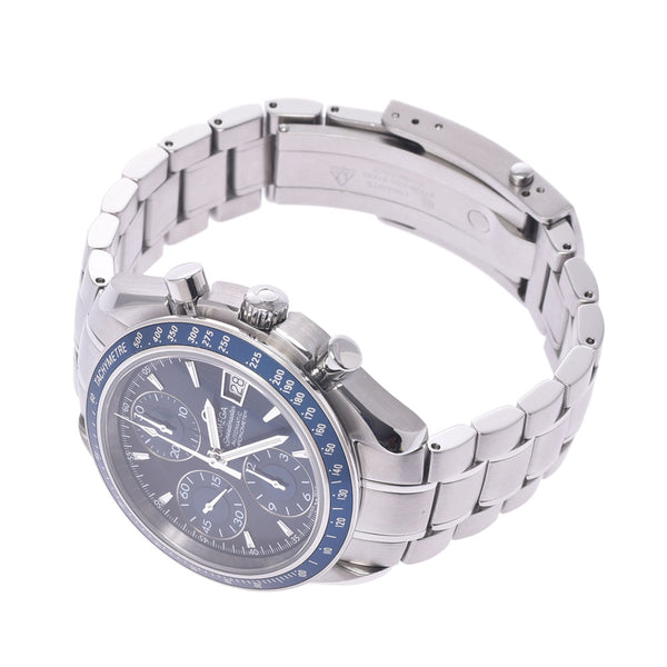 OMEGA Omega Speed ​​Master Date 3212.80 Men SS Watch Automatic Roll Blue Character A-Rank Used Silgrin