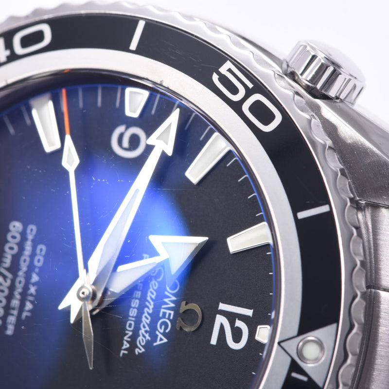 OMEGA Omega Seamaster Planet Ocean 2200.50 Men SS Watch Automatic Wound Black Table A-Rank Used Silgrin