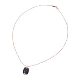 Salvatore Ferragamo Ferragamo Black Carcedony Ladies K18PG Necklace A Rank Used Ginzo