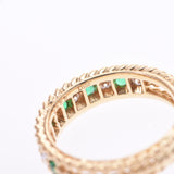 Christian Dior Christian Dior No. 11女士K18 YG / Diamond / Emerald Ring，戒指使用Silgrin