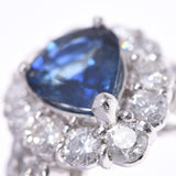其他蓝宝石2.65CT钻石2.22CT 15夫人PT900铂戒指/环A排名使用SILGRIN