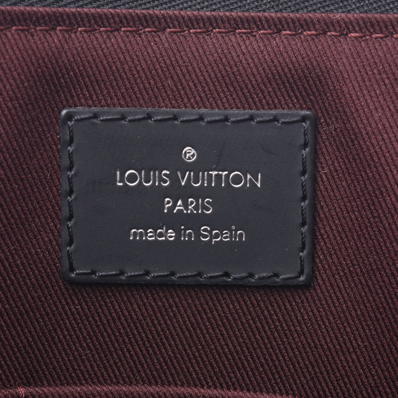 Louis Vuitton Louis Vuitton Makasa PDJ NM Brown / Black M54019男士Monogram Makasa商务包A级使用水池