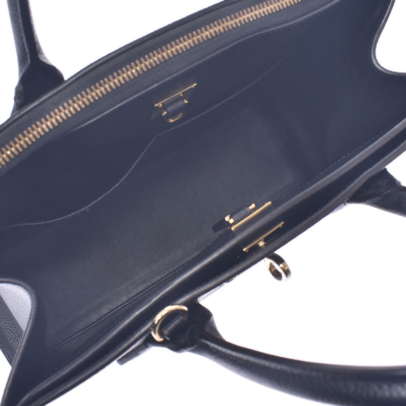 Louis Vuitton Louis Vuitton City Temer MM Black Gold Bracket M53015 Women's Leather 2WAY Bag AB Rank Used Sinkjo