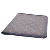 LOUIS VUITTON Louis Vuitton Monogram Macather Agenda Bureau Brown/Black R21083 Men's Monogram Canvas Pocketbook Cover AB Rank Used Ginzo