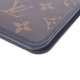 LOUIS VUITTON Louis Vuitton Monogram Macather Agenda Bureau Brown/Black R21083 Men's Monogram Canvas Pocketbook Cover AB Rank Used Ginzo