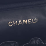 Chanel Chanel Vertical Vertical Volleyball Bag Black Gold Bracket Ladies Caviar Skin Handbags A Rank Used Silgrin