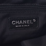 CHANEL シャネル パリビアリッツ トートTGM 黒 ユニセックス コーティングキャンバス/レザー トートバッグ Bランク 中古 銀蔵