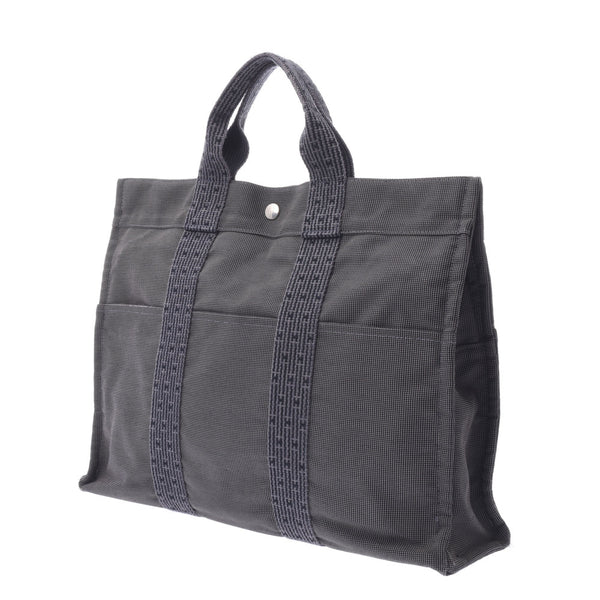 Hermes Hermes Ele Line MM Grey UniSEX Cambas Tote Bag A-Rank使用Silgrin