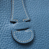Hermes Hermes Evelin PM蓝色牛仔银色支架□J-engraved（2006年左右）UniSEX Triyo钢铁单肩包B等级使用Silgrin