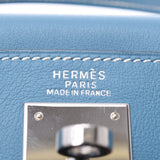 Hermes Hermes Kelly 32 2WAY Bag Blue Jean Silver Fittings □ J-Engraved (around 2006) Women's Swift Handbags AB Rank Used Sinkjo