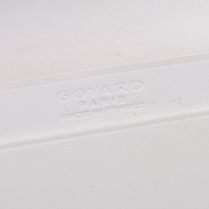 Goyard Goyard Name Stillers White Unisex PVC Card Case AB Rank Used Sinkjo