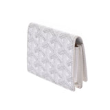 Goyard Goyard Name Stillers White Unisex PVC Card Case AB Rank Used Sinkjo