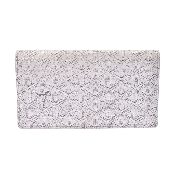 Goyard Goyal White Unisex PVC Long Wallet B Rank Used Sinkjo