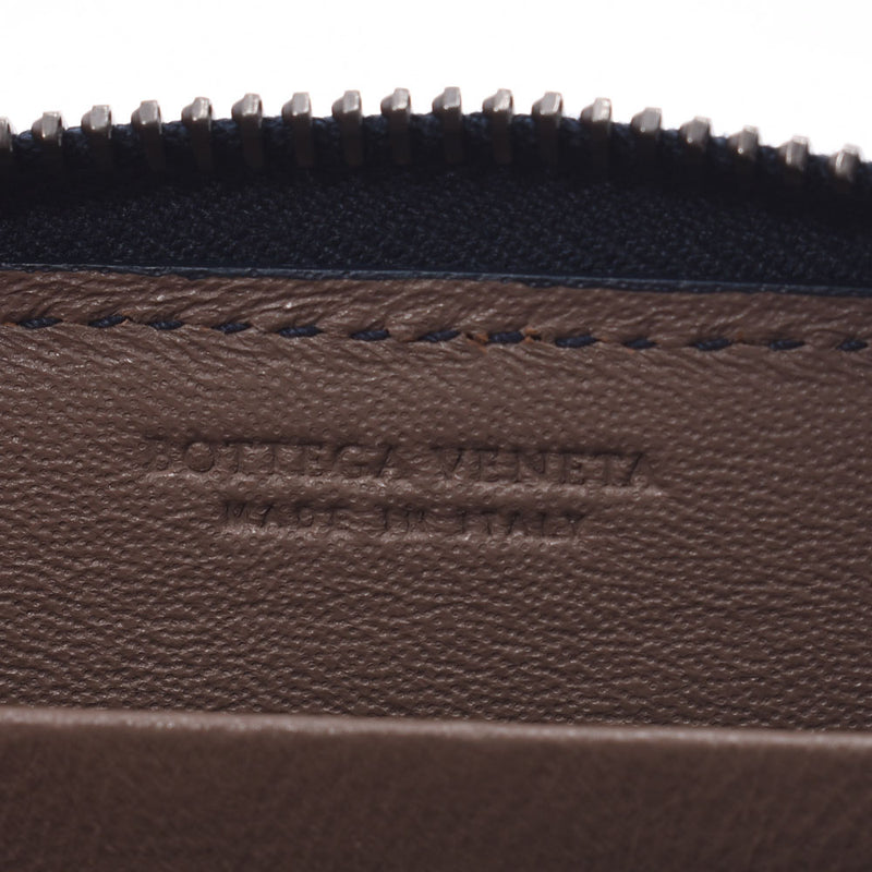 BOTTEGAVENTA Bottega Veneta Intrecci chart Navy Blue P00503297S Unisex Leather Coin Case Shindex Used Ginzo