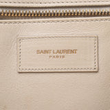 Saint Laurent Sun Laurent Petit Caves象牙金支架女装皮革手提包B排名使用水池