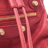 Balenciaga Valenciaga Giant Mini Pompon 2way Bag Red Gold Bracket 285439 Women's Leather Handbags AB Rank Used Sinkjo
