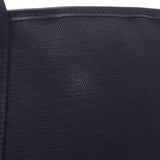 BALENCIAGA 巴伦西亚加海军卡瓦 S 黑色中性帆布 / 皮革手袋 A 级二手银藏
