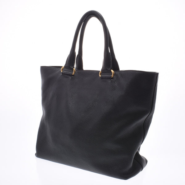 Prada Prada Tote Bag Black Women's Curf 2way Bags AB Rank Used Silgrin