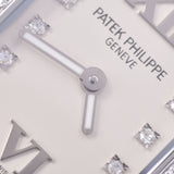 PATEK PHILIPPE PATEK PHILIP二十4挡板钻石10P钻石4910 / 10A-011男士SS手表石英奶油钻石A-Rank使用SILGRIN