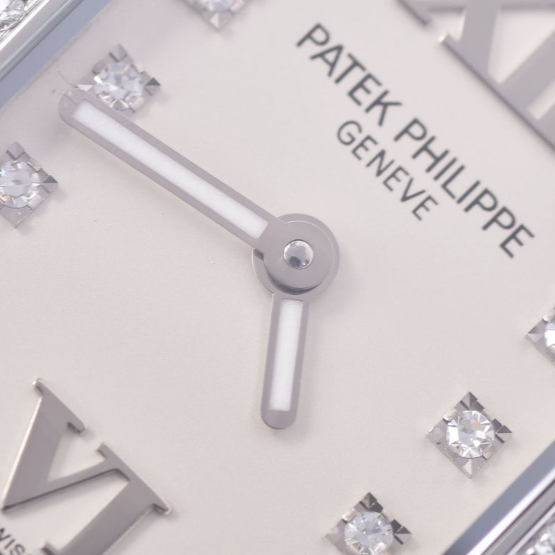 PATEK PHILIPPE Patek Philippe TWENTY-4 Bezel Diamond 10P Diamond 4910/10A-011 Men's SS Watch Quartz Cream Dial A Rank Used Ginzo