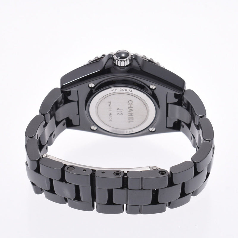 CHANEL Chanel J12 33mm 20 Years New H5695 Boys Black Ceramic/SS Watch Quartz Black Dial A Rank Used Ginzo