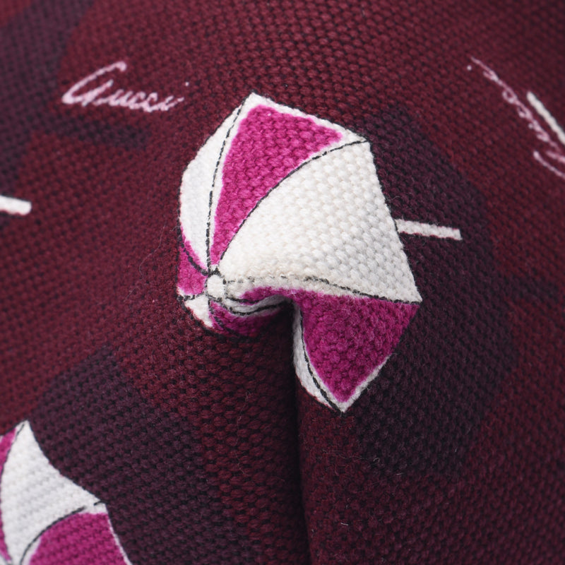 Gucci Gucci Ambrella Parasol Bordeaux / White 295252 UniSex Canvas手提袋袋是使用水池的排名