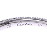 Cartier Cartier ethana Ceruductier Full Eternity # 47 7th Ladies K18WG / Dialing / Ring A-Rank Used Silgrin