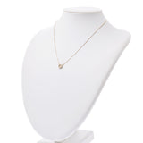 CELINE Celine Circle/ Macadam Diamond 0.14ct Ladies K18YG Necklace A Rank Used Ginzo