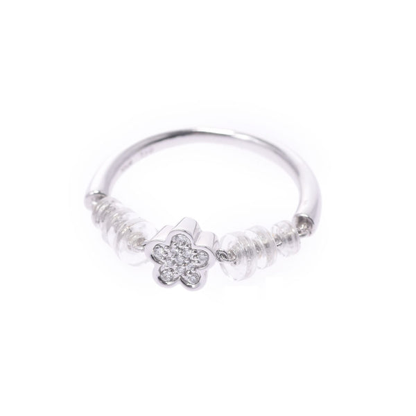 Other TOUS Touus Flower Motif 8.5 Ladies K18WG/Diamond Ring/Ring A Rank Used Ginzo