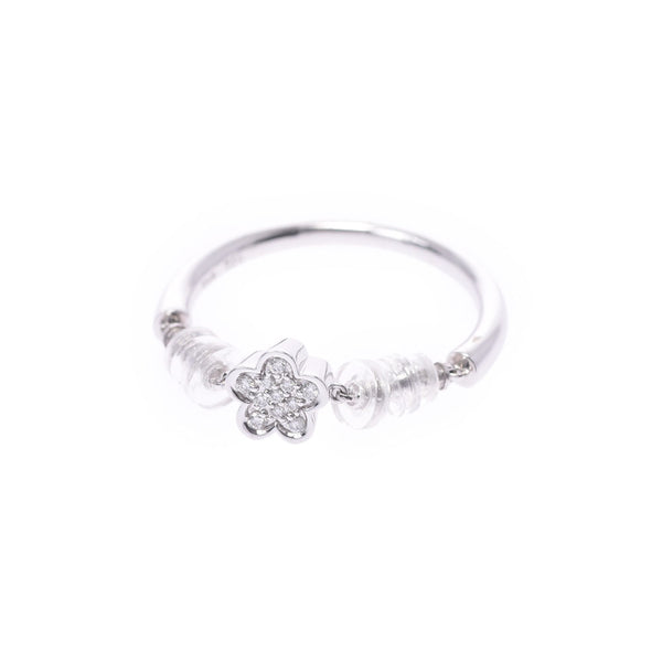 Other TOUS Touus Flower Motif No. 12 Ladies K18WG/Diamond Ring/Ring A Rank used Ginzo