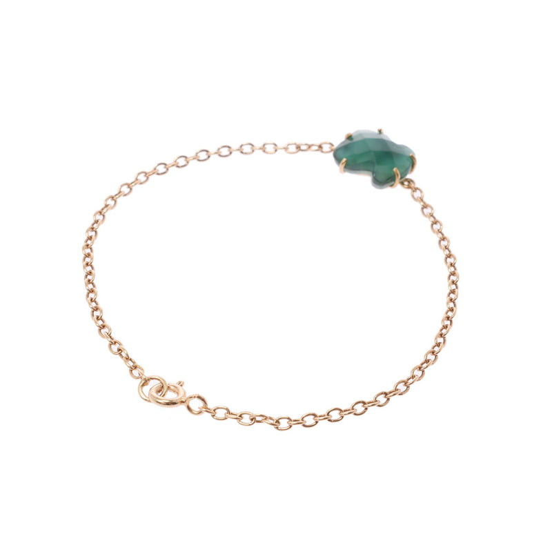 Other Tous Tous Cummo Chief Chain Breath Women's K18YG / Green Quotes Bracelet A-Rank Used Silgrin