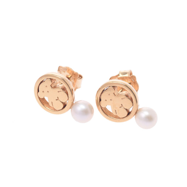 Others TOUS TOUS CAMIL COMIMO THIF Ladies K18YG / Pearl Earrings A rank used Silgrin