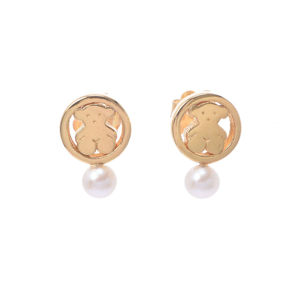 Other Tous Tous Cummo Tig Ladies K18kt / Pearl Earrings A-Rank Used Silgrin